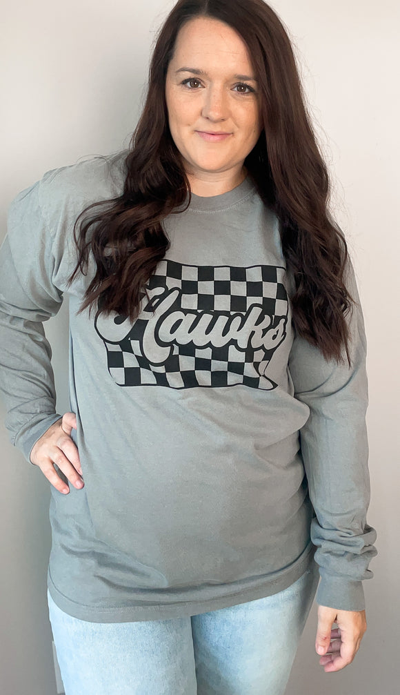 Checkered Hawks Long Sleeve