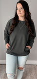 Charcoal Pocket Pullover