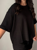 Black Ribbed Set