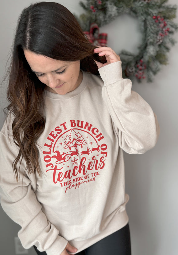 Jolliest Teacher Crewneck