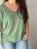 Sage Oversized Short Sleeve