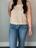 Open Knit Cotton Top