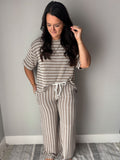 Striped Ribbed Set
