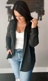 Charcoal Ribbed Jacket