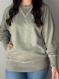 Light Olive Pocket Pullover