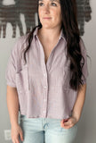 Cropped Spring Button Top