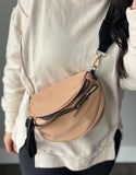 Almond Nylon Sling Bag