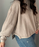 Mocha Oversized Top