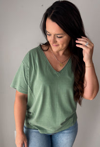 Sage Oversized Short Sleeve