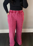 Red Wide Leg Pant