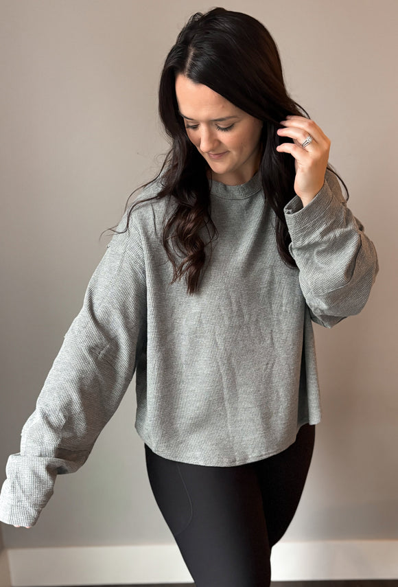 Waffle Knit Long Sleeve