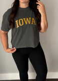 Cropped Boxy Iowa Tee