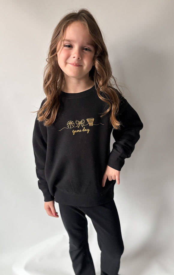 Youth Game Day Bow Crewneck