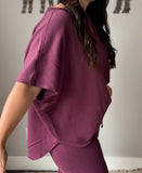 Plum Vintage Dolman Top