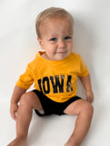 Youth Gold Iowa Short Sleeve
