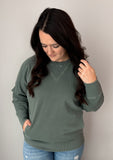 Dark Jade Pocket Pullover