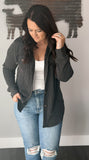 Charcoal Ribbed Jacket