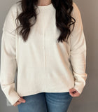 Roll Neck Drop Shoulder Sweater