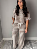 Striped Ribbed Set