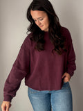 Deep Plum Oversized Top
