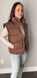 Chocolate Puffer Vest