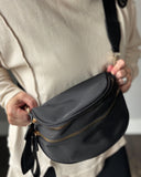 Black Nylon Sling Bag