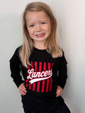 Black Lancer Stripes Youth Long OR Short Sleeve