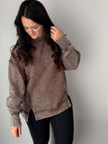 Dark Mocha Ribbed Top