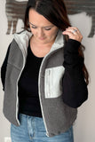 Reversible Charcoal Vest