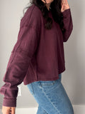 Deep Plum Oversized Top