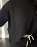 Ribbed Short Sleeve Set
