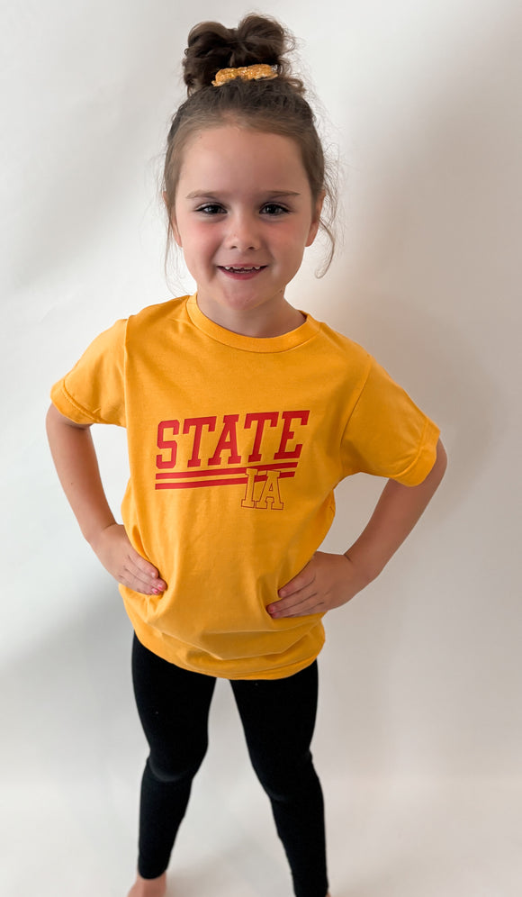 Youth State Gold Short Sleeve