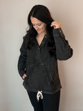 Washed Denim Pullover