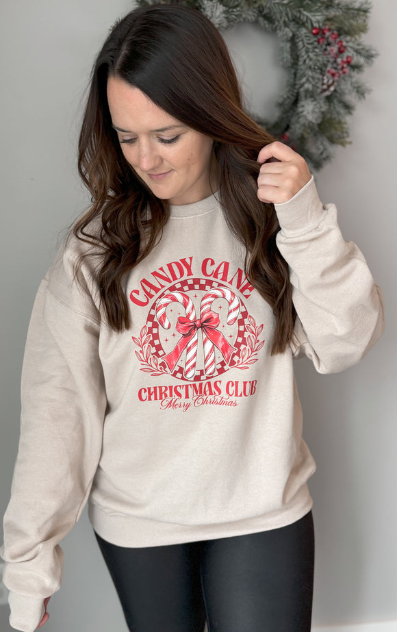 Candy Cane Club Crewneck