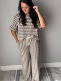 Striped Ribbed Set