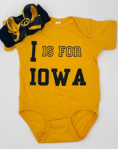 I is for IOWA (onesie)