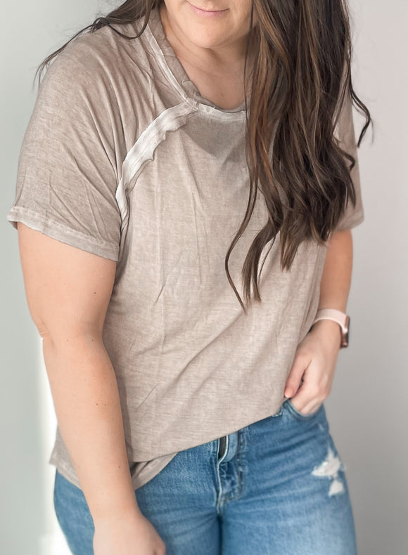 Washed Every Day Tee- Mocha